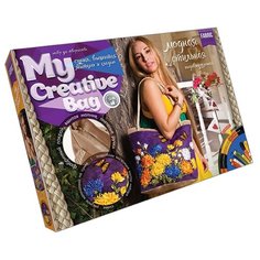 Danko Toys Набор для вышивания гладью, лентами и бисером My creative bag Астры (MCB-01-04)