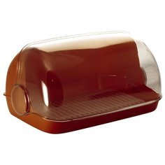 Хлебница Plastic Centre Пышка большая 41,5х26х18,5 см, ПЦ1673КЧ коричневая