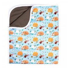 Многоразовые пеленки GlorYes! впитывающая угольный бамбук 68х80 сонные зверята