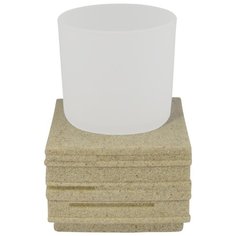 Стакан для зубных щеток RIDDER Brick бежевый