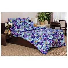 Постельное белье 2-спальное Ночь Нежна Гули 50 х 70 см сатин синий