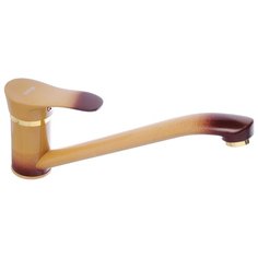 Смеситель для кухни (мойки) SonWelle Талия для кухни низкий излив однорычажный кофейный