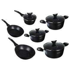 Набор посуды Satoshi Kitchenware Ланьон 846439 10 пр. черный