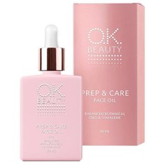 OK Beauty ухаживающее масло-праймер для лица Prep & Care Face Oil 30 мл бесцветное