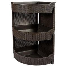 Этажерка BranQ BQ3778, ШxГxВ: 32х32х62 см, венге