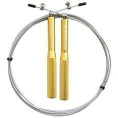 Скоростная скакалка с подшипником Bear.sports SR-1 gold 300 см