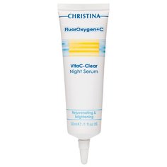 Christina Fluoroxygen+C Vitac-Clear Night Serum Ночная осветляющая сыворотка для лица с витамином С, 30 мл