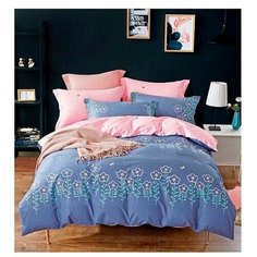 Постельное белье 2-спальное с евро простыней Good Night 585 с компаньоном, сатин