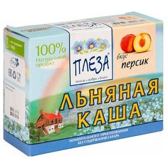ПЛЕЗА Каша льняная вкус Персик (коробка), 200 г