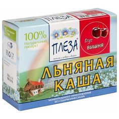 ПЛЕЗА Каша льняная вкус Вишня (коробка), 200 г