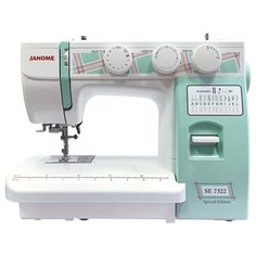 Швейная машина Janome SE 7522, белый/бирюзовый