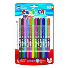 Carioca Фломастеры "Bi-Color" 12 шт. (42265)