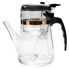 Brand 76 Чайник гунфу YC-775 770 мл прозрачный/черный