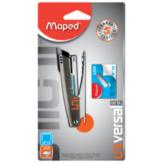 Maped степлер Universal Metal Карманный №10 коричневый