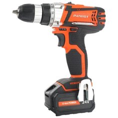 Аккумуляторная дрель-шуруповерт PATRIOT BR 244Li LED 33 Н·м оранжевый/черный Патриот