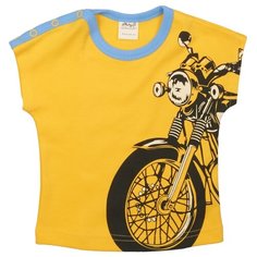 Футболка ЁМАЁ размер 86, лимонный хром