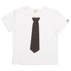 Футболка ЁМАЁ размер 98, белый/хаки