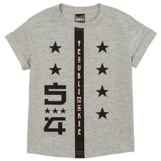 Футболка ЁМАЁ размер 128, серый меланж