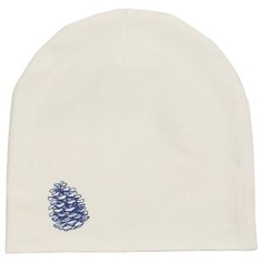 Шапка ЁМАЁ размер 42, бежевый/синяя шишка