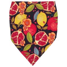 Косынка ЁМАЁ размер 40, набивка на синем фоне