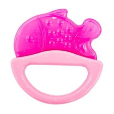 Прорезыватель-погремушка Canpol Babies Rattle with soft bite teether 13/107 розовая рыбка