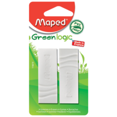 Maped Набор ластиков Greenlogic 2 шт. белый