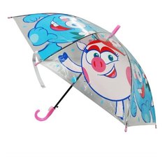 Зонт Играем вместе прозрачный/розовый