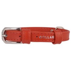 Ошейник COLLAR Glamour без украшений 3256 21-29 см красный