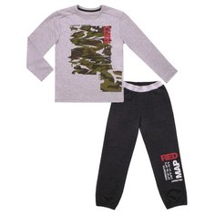 Комплект одежды Апрель размер 98-52, светло-серый/антрацит