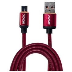 Кабель WIIIX USB - microUSB (CB810-2A-UMU-LR-10) 1 м красный