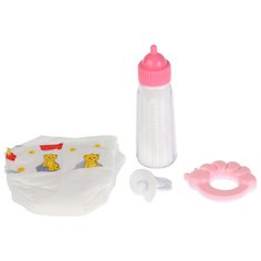 Набор для кормления Карапуз Набор для пупса 4 предмета B1716196-RU розовый