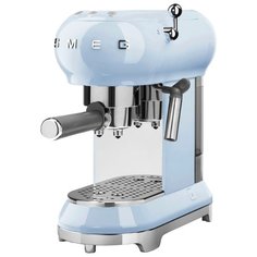Кофеварка рожковая smeg ECF01 пастельно-голубой