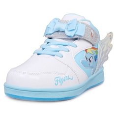 Кроссовки kari My Little Pony размер 25, белый/голубой/серебристый