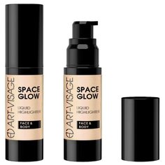 ART-VISAGE Жидкий хайлайтер Space Glow для лица и тела 21, sunset
