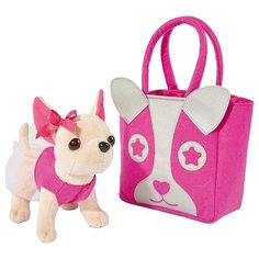 Мягкая игрушка Simba Chi chi love Чихуахуа с розовой сумкой 20 см