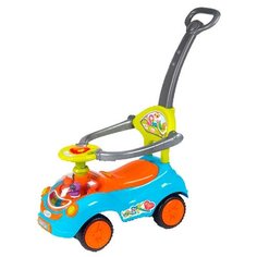 Каталка-толокар Barty Smile Pretty Happy (Q07-3) со звуковыми эффектами голубой