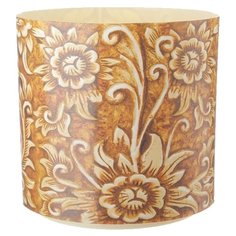 Горшок VesnaDecor Резное дерево 5.1л. с подставкой бежевый