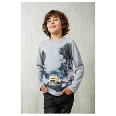 Лонгслив Juno размер 122, серый меланж