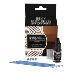 SEXY BROW HENNA Набор хны для бровей 4 цвета для домашнего окрашивания (SSH-00019)