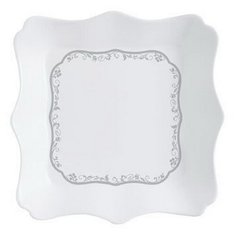 Luminarc Тарелка суповая Authentiс Silver 20х20 см white