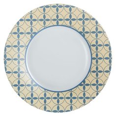 Luminarc Тарелка суповая Nordic Scandie 23 см бежевый/синий/белый