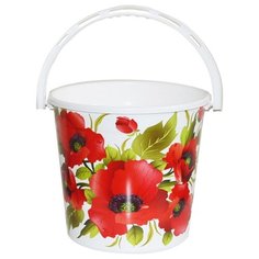 Ведро Violet 0110/68 10 л. красные маки