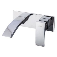 Смеситель для раковины (умывальника) Gappo G1007-2 однорычажный встраиваемый хром