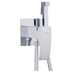 Смеситель для биде Gappo G7207-8 однорычажный встраиваемый лейка в комплекте двухцветный белый/хром