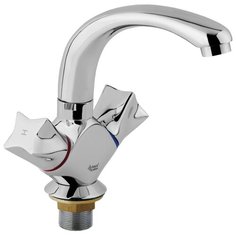 Смеситель для раковины (умывальника) AquaKratos АК1921 двухрычажный хром