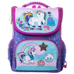 Hatber Ранец Balance Сказочные единороги NRk_32002, фиолетовый