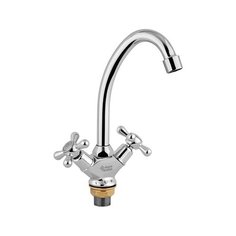 Смеситель для кухни (мойки) AquaKratos АК7803 RUS двухрычажный хром