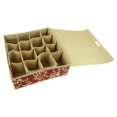 Vetta Кофр для хранения мелочей Английский стиль 457-043 красный/бежевый
