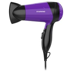 Фен STARWIND SHP6102 черный/фиолетовый