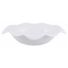 Millimi ваза для фруктов Жемчуг 25x19.5x6 см белый